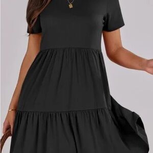 Copper Key Black Tiered dress (XL)